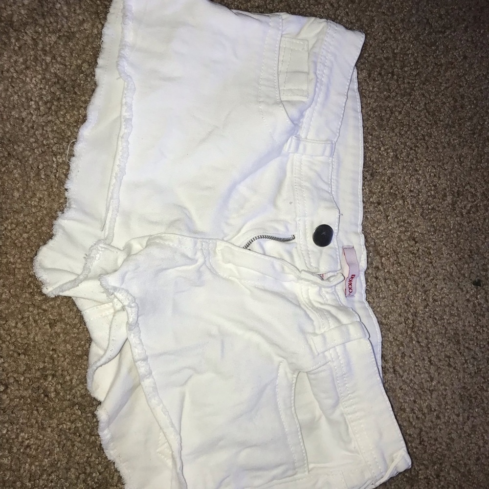 Bongo white jean shorts